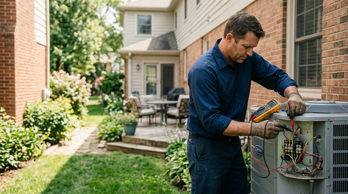 HVAC technician working near Lock Haven, PA